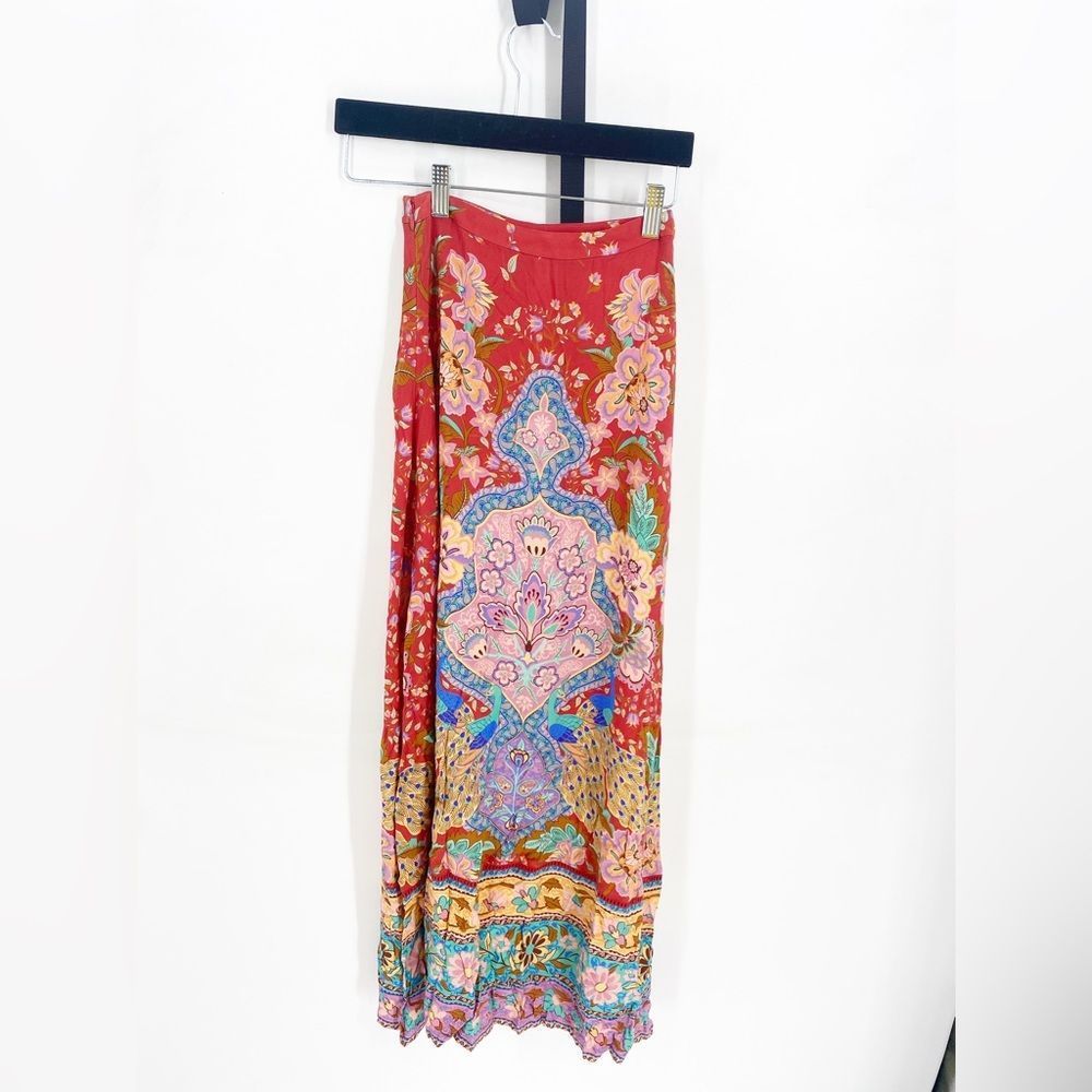 Spell & The Gypsy NWT Lotus Maxi Split Skirt in Ruby XXS - Picture 6 of 8
